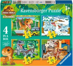 Puzzle Jurassic World 4w1 dla dzieci (12, 16, 20, 24 elementów) RAVENSBURGER