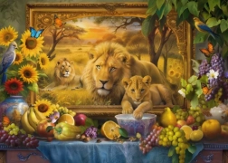 Dino puzzle lwy 1000 elementów