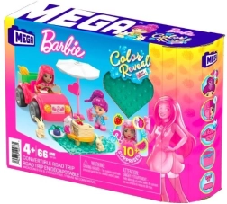 Klocki Barbie Color Reveal różowy kabriolet z piknikiem