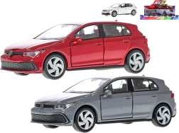 Metalowy model samochodu Volkswagen Golf 8 GTI z napędem typu pull-back