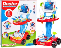 Mobilny zestaw lekarski na baterie – niebieski