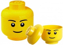 Lego pojemnik w kształcie głowy L – chłopiec