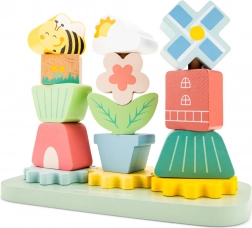Drewniana układanka do układania Ogród Młyński