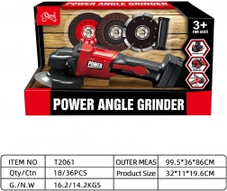 Interaktywna dziecięca akumulatorowa szlifierka dla dzieci 3+ z bezpieczną tarczą i trzema wymiennymi dyskami