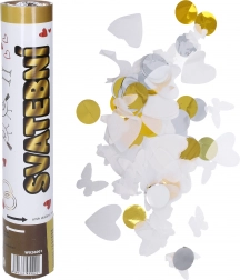 Ślubne wyrzutnie konfetti 30 cm