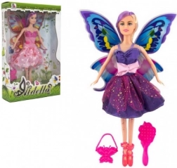 Lalka wróżka z skrzydłami i akcesoriami