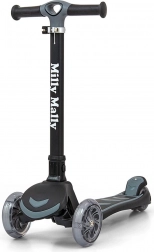 Dziecięca trójkołowa hulajnoga Milly Mally Boogie, czarna