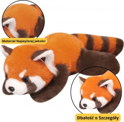 Pluszowa panda czerwona z wyważonymi łapkami 30 cm