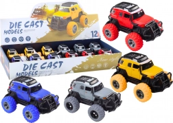 Autko terenowe 1:32 metalowe, gumowe koła, światła, dźwięki, napęd