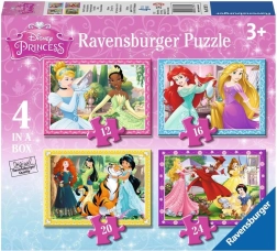Ravensburger puzzle Disney Księżniczki 4w1