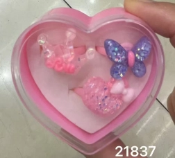 Zestaw pierścionków z brokatem 3 szt.