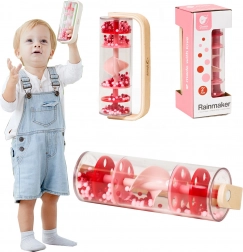 Classic World kij deszczowy z kuleczkami – czerwony