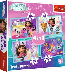 Puzzle 4w1 Gabby’s Dollhouse – przygody