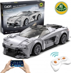 Klocki CaDA RC samochód sportowy LOTUS Evija, szary, 308 elementów, Tryb Dualny