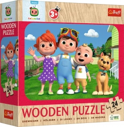 Drewniane puzzle Wesoły CoComelon 24 elementów