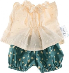 Zestaw ubranek dla lalki 38 cm – kremowe kropeczki