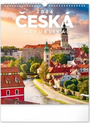 Kalendarz ścienny Republika Czeska 2026