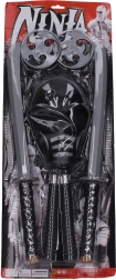 Zestaw ninja: maska i pięć broni dla dzieci