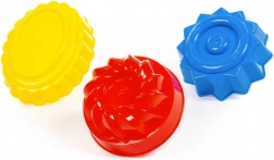 Plastowe foremki do babek z piasku, 3 szt. POLESIE