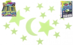 Świecące gwiazdy i księżyc na ścianę – dekoracja do pokoju dziecięcego