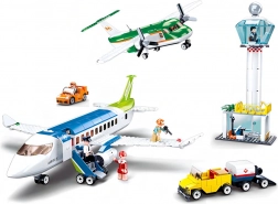 Sluban lotnisko z dwoma samolotami zestaw konstrukcyjny