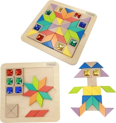 Masterkidz Mozaika Tangram Montessori Nauka Kształtów i Kolorów