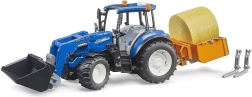Bruder traktor NEW HOLLAND T5.120 z ładowaczem czołowym, skrzynią, widłami i belą siana