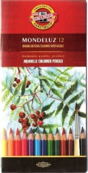 Akwarelowe kredki KOH-I-NOOR MONDELUZ, zestaw 12 sztuk