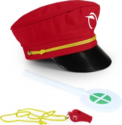 Zestaw dla dyżurnego ruchu ZSSK z gwizdkiem i tarczką