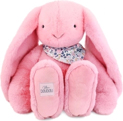 Doudou pluszowy królik z chustką różowy