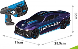 RC auto STAR niebieskie z kołami do driftu