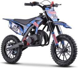 Benzynowy mini dirt bike 49 cc Tiger – niebieski
