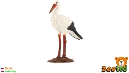 Figurka bociana białego 9 cm