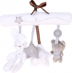 Miękka zawieszka na wózek i łóżeczko z dźwiękami i melodią