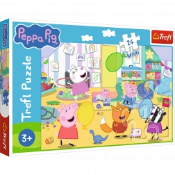 Puzzle 24 maxi – piękna Peppa – Szczęśliwa świnka PEPPA od Trefl