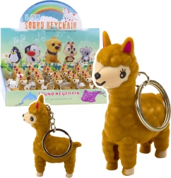 Breloczek lama z latarką LED i dźwiękiem