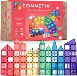 Connetix Rainbow Mega Pack magnetyczne klocki konstrukcyjne 212 elementów