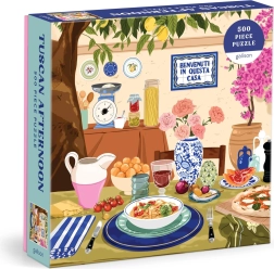 kwadratowe puzzle popołudnie w Toskanii 500 elementów