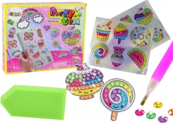 Zestaw do diamentowego malowania – kolorowe naklejki ze słodkościami