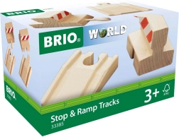 Brio Stop & Ramp Tracks – tory końcowe i rampy do drewnianej kolejki