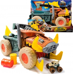 Monster Jam Mini Jams Megalodon Mad Hog Chomper zestaw z dużym i małym autkiem 1:87