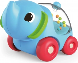 Grzechotka słoń na kółkach 11 cm