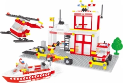 Kompatybilne klocki Bloxo – remiza strażacka 368 szt.