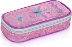 OXYBAG piórnik szkolny etui komfort – motyl z brokatem