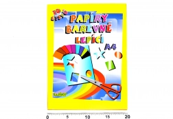 Kolorowe samoprzylepne papiery A4, 10 arkuszy