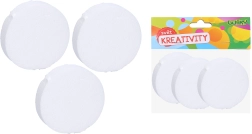 Dekoracyjne koło ze styropianu 10x2,5 cm, zestaw 3 sztuki