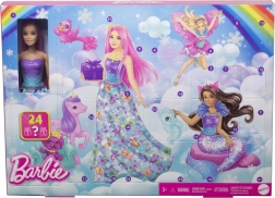 Kalendarz adwentowy Barbie Dreamtopia z lalką i 24 niespodziankami