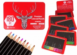 Zestaw Małego Artysty w Metalowym Pudełku 180 Szt. Akwareli