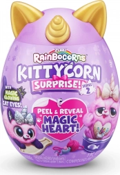 Rainbocorns kotka w jajku – fioletowo‑złota, seria 2