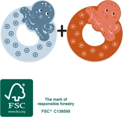 Drewniana litera O od Small Foot